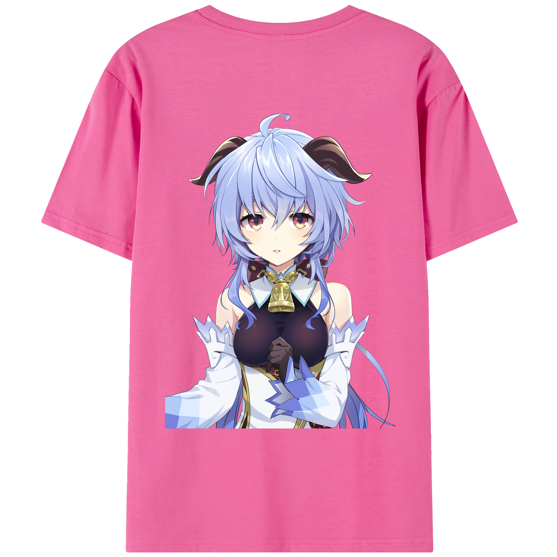 げんし神 甘雨 かんう genshin Ganyu レディース半袖Tシャツ(バックプリント)